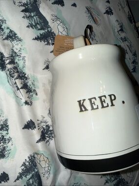 RAE DUNN New 'KEEP’ Storage Jar NEW Canister